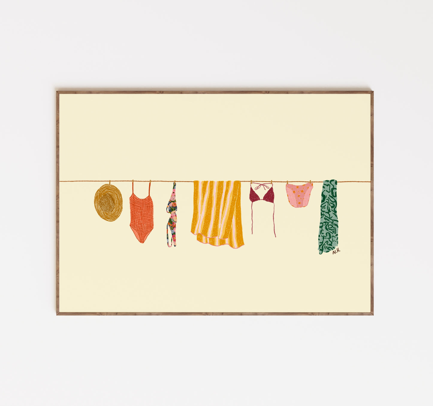 The Clothesline Print