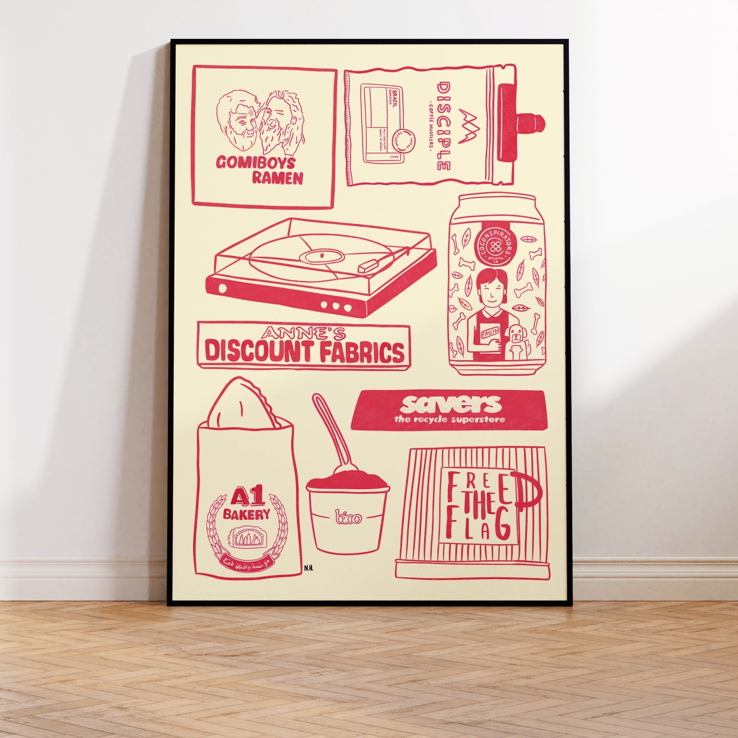 The Brunswick Icons Print