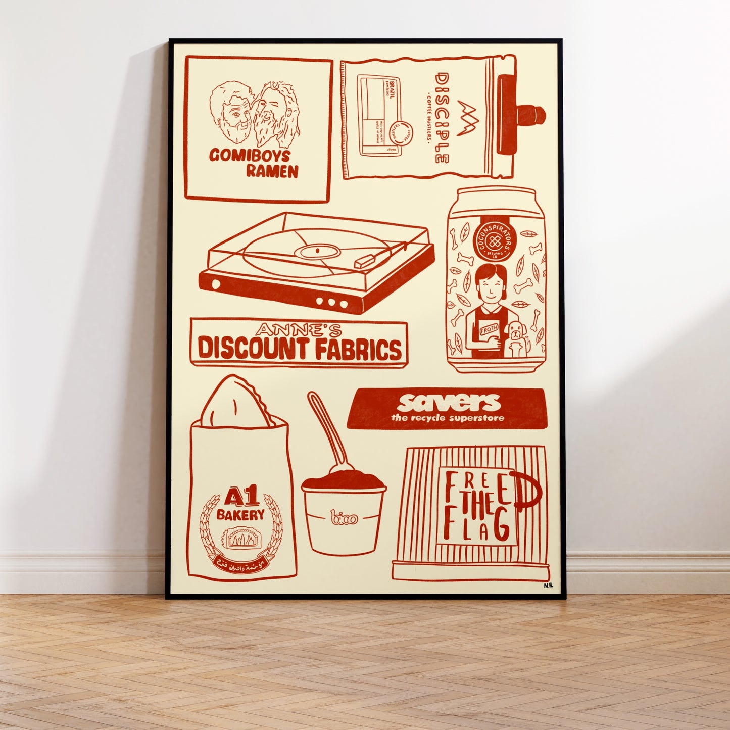The Brunswick Icons Print