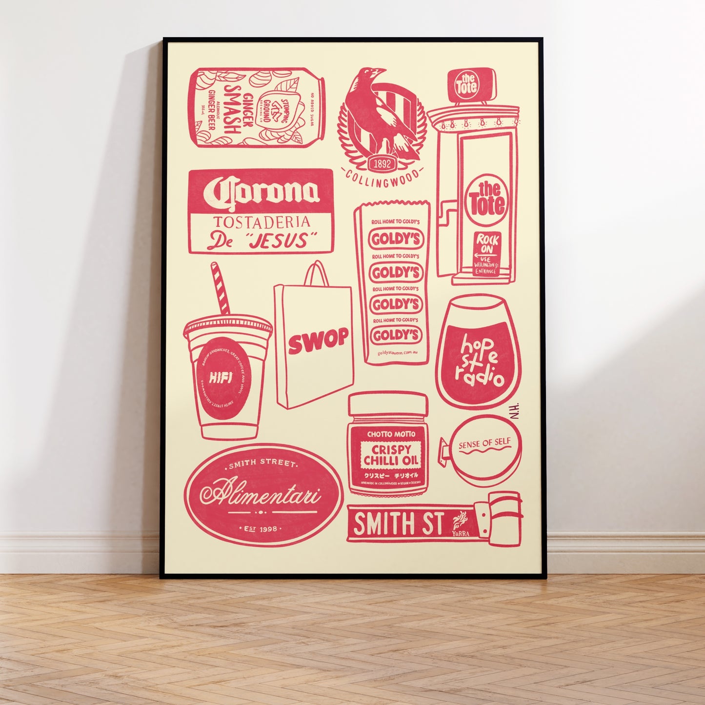 The Collingwood Icons Print