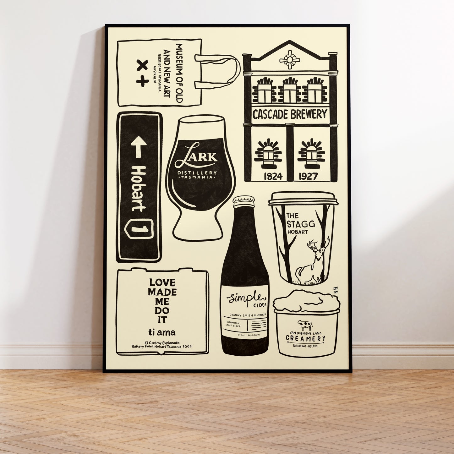 The Hobart Icons Print