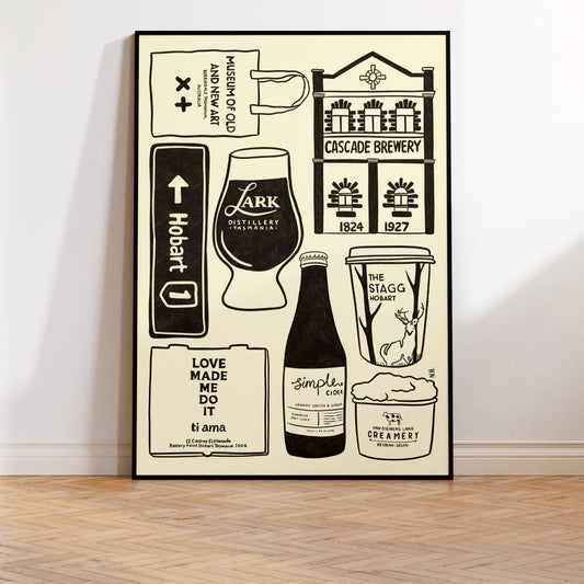 The Hobart Icons Print