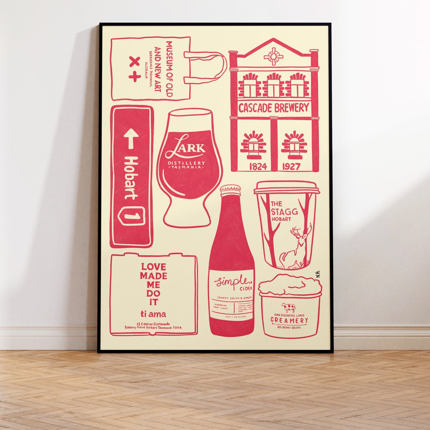 The Hobart Icons Print