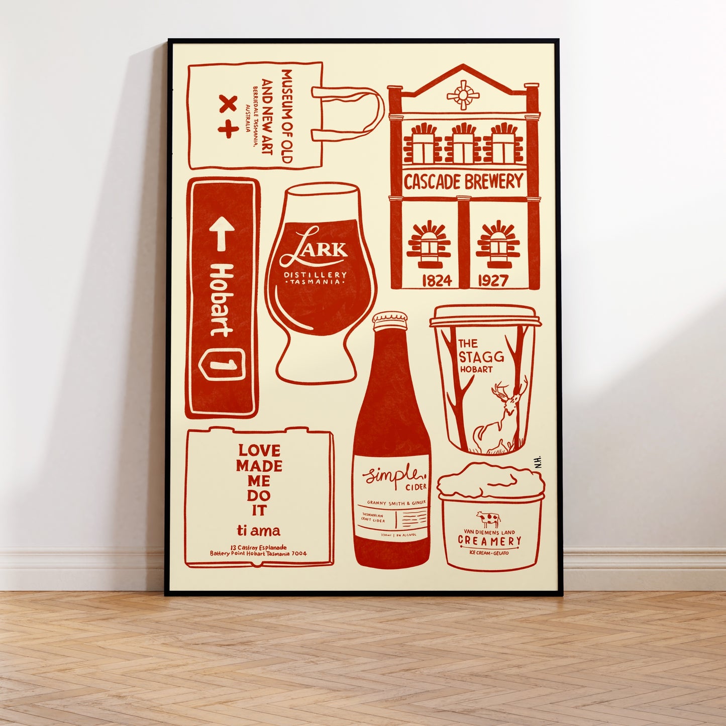 The Hobart Icons Print