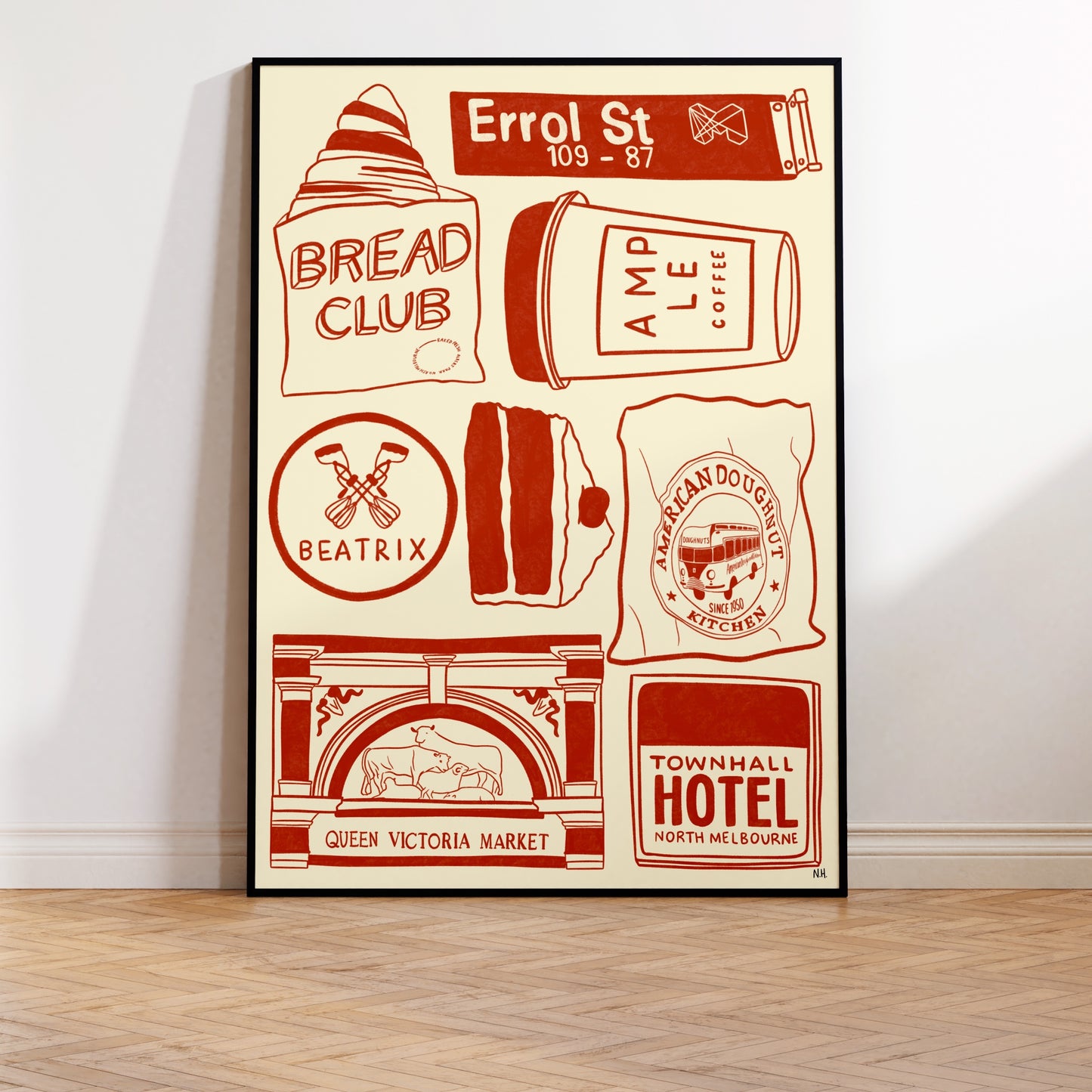 The North Melbourne Icons Print