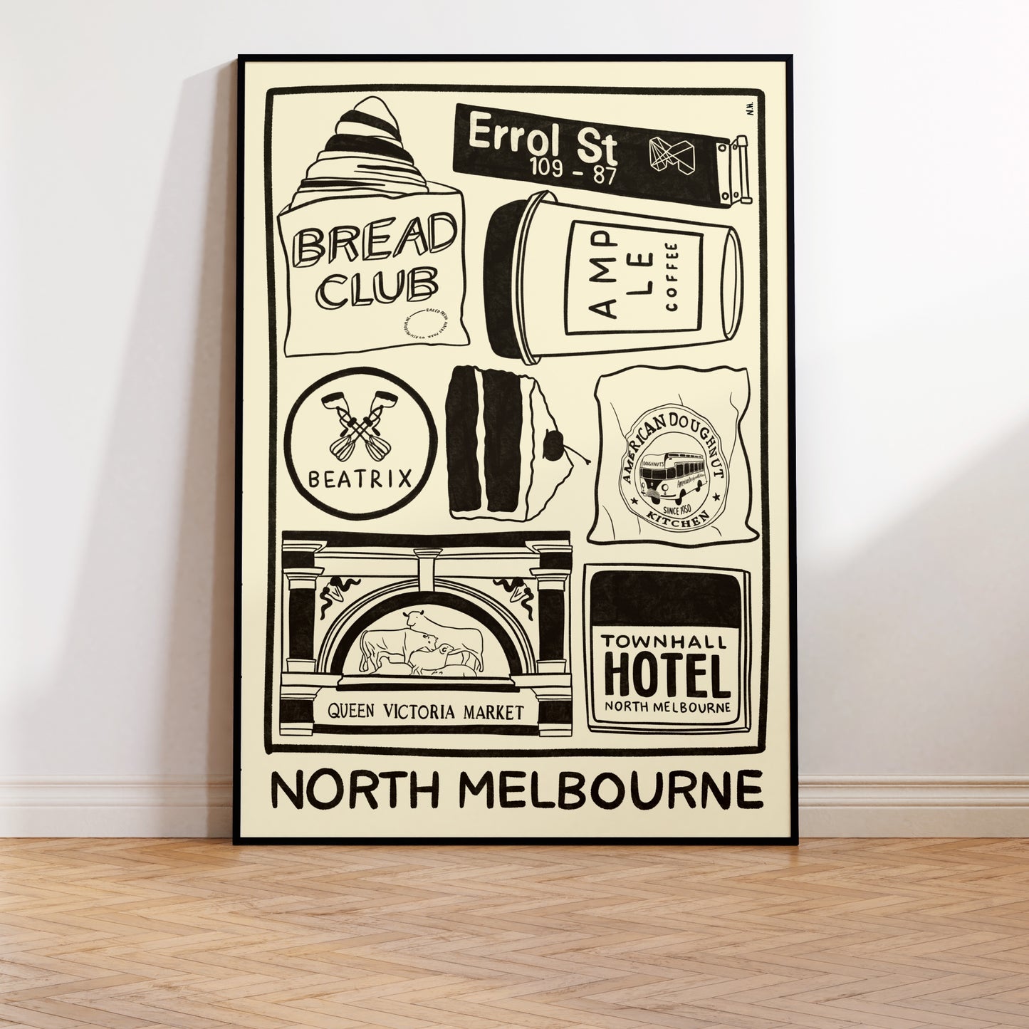 The North Melbourne Icons Print (Subtitled)