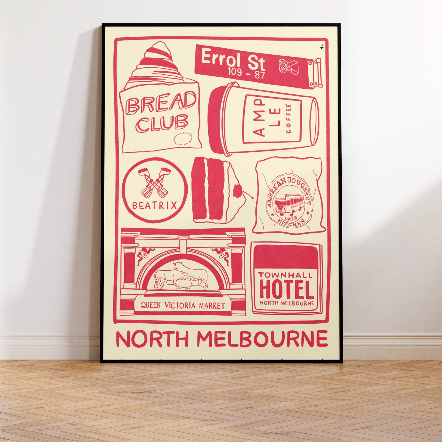 The North Melbourne Icons Print (Subtitled)