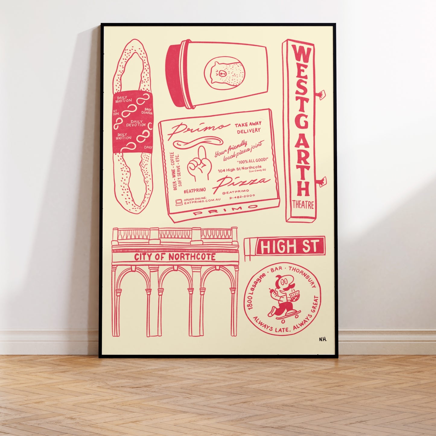 The Northcote Thornbury Icons Print
