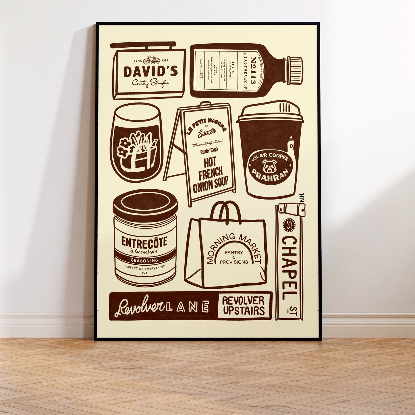 The Prahran Icons Print