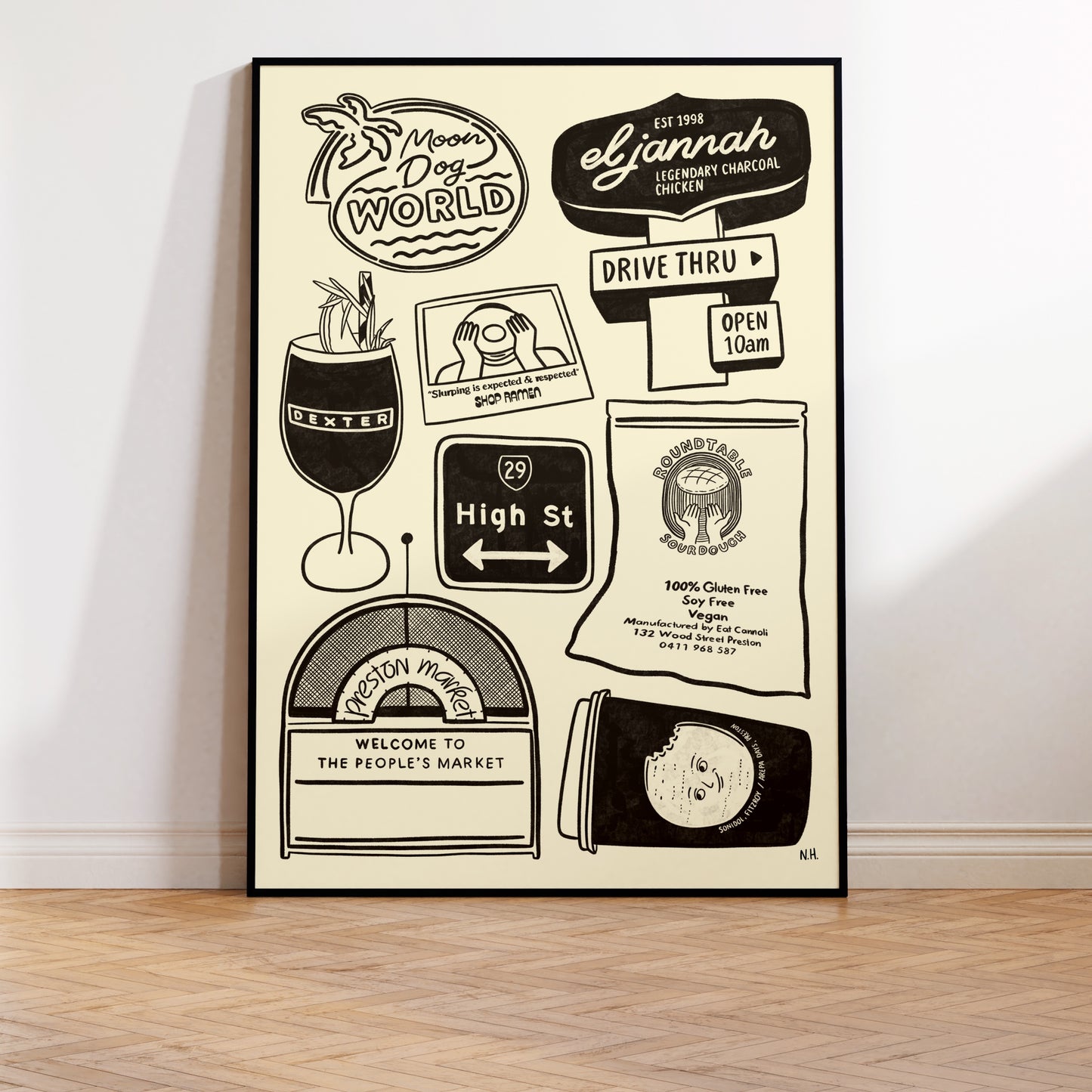 The Preston Icons Print