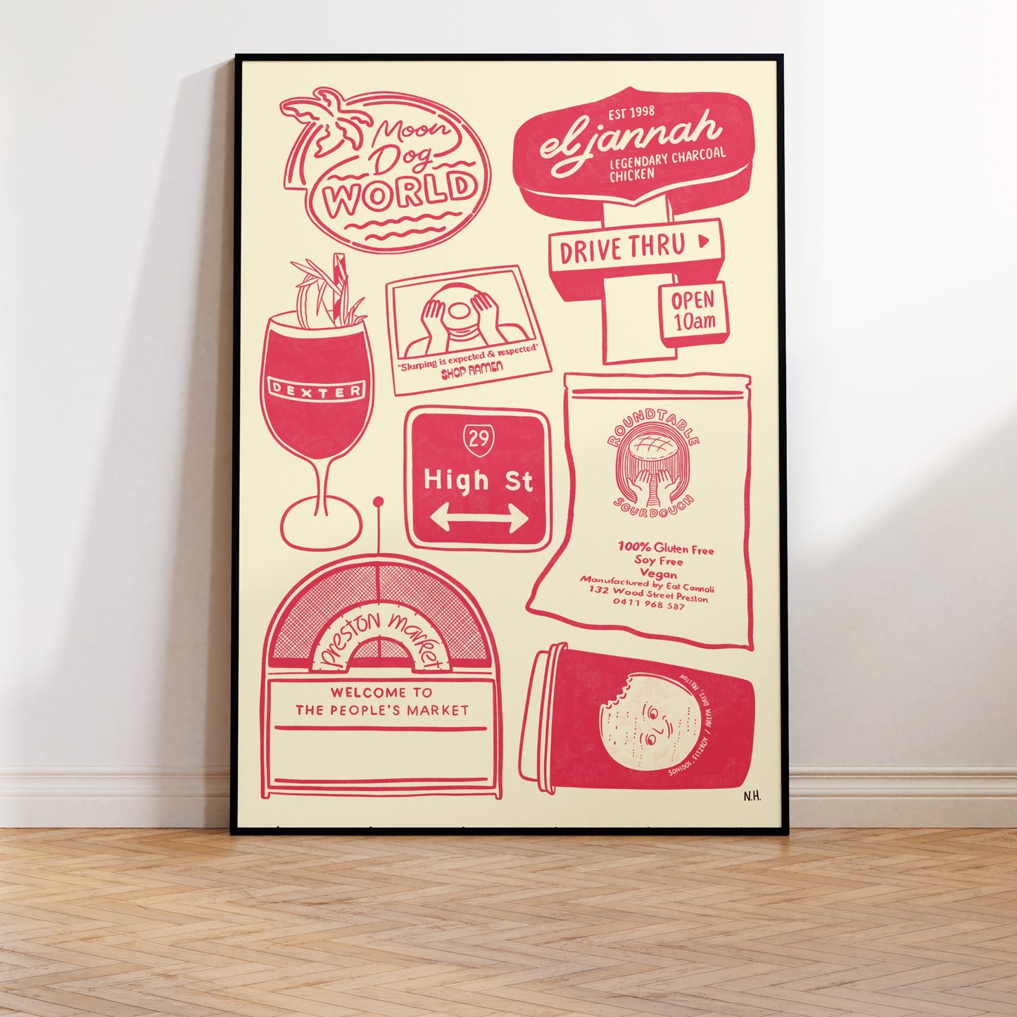 The Preston Icons Print
