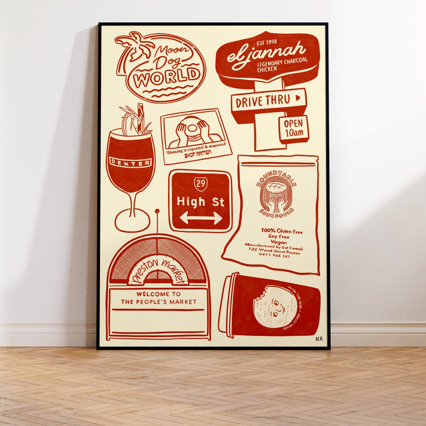 The Preston Icons Print