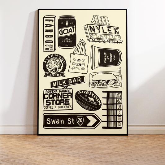 The Richmond Icons Print