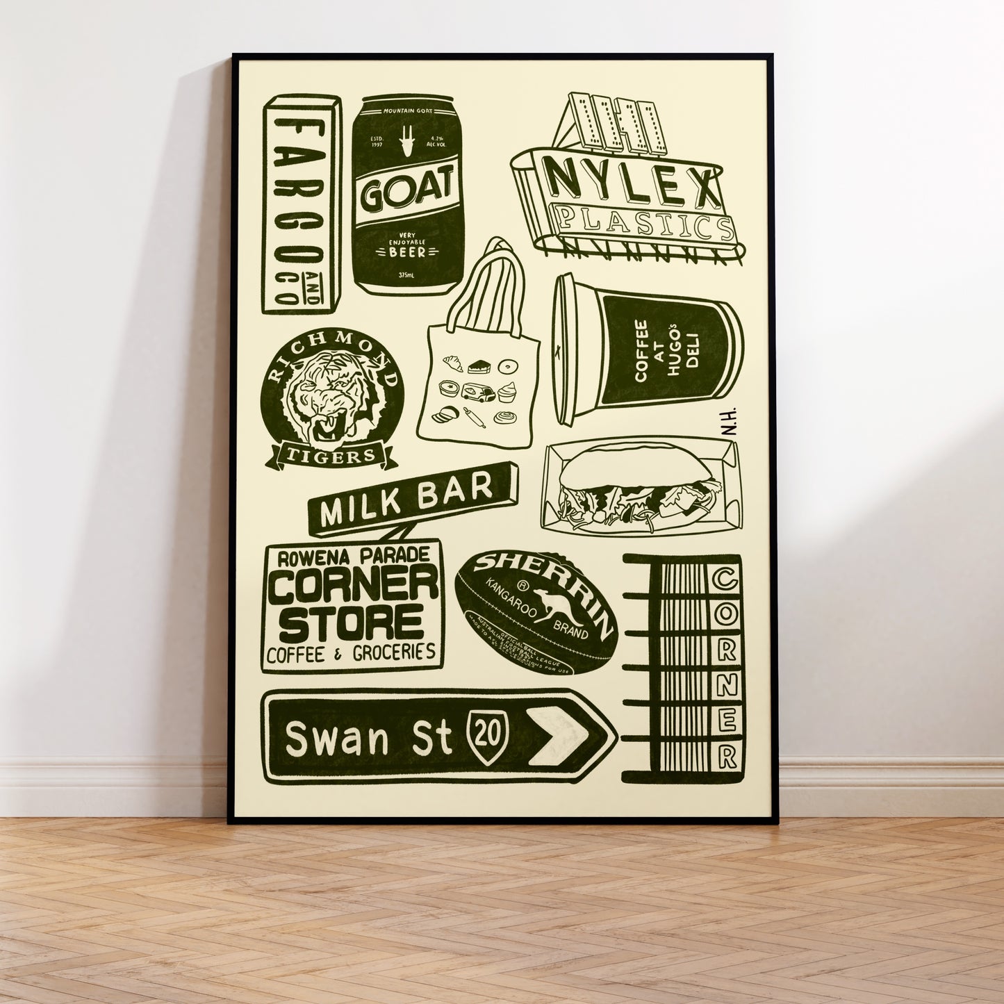 The Richmond Icons Print