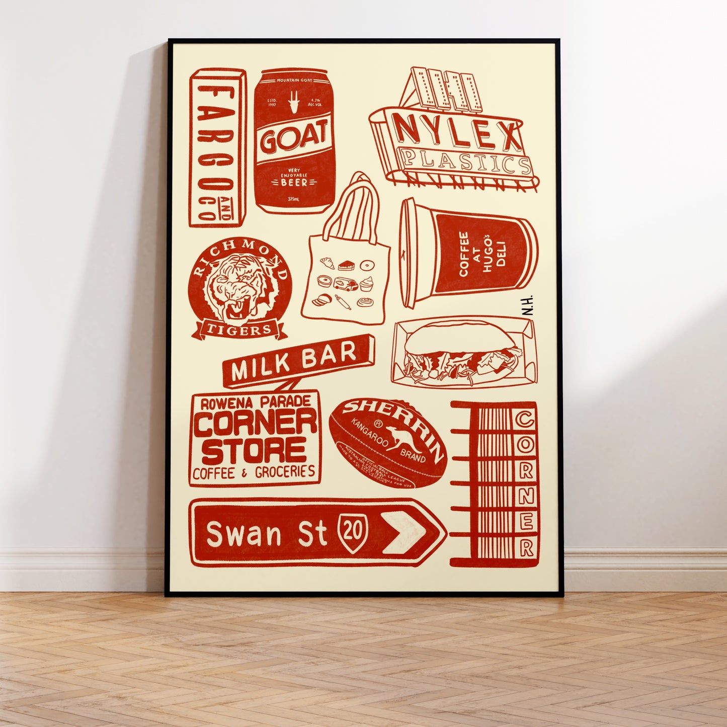 The Richmond Icons Print