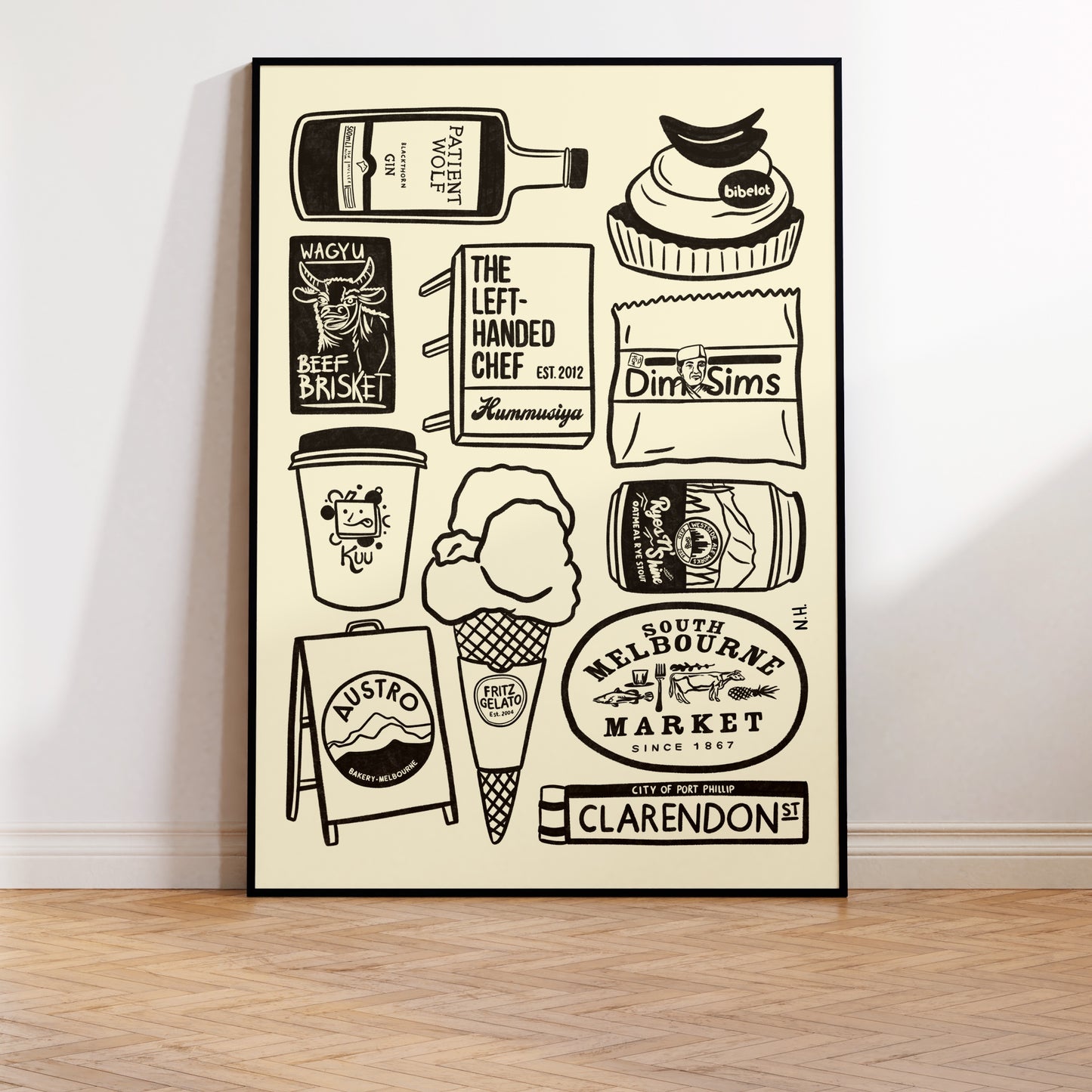 The South Melbourne Icons Print