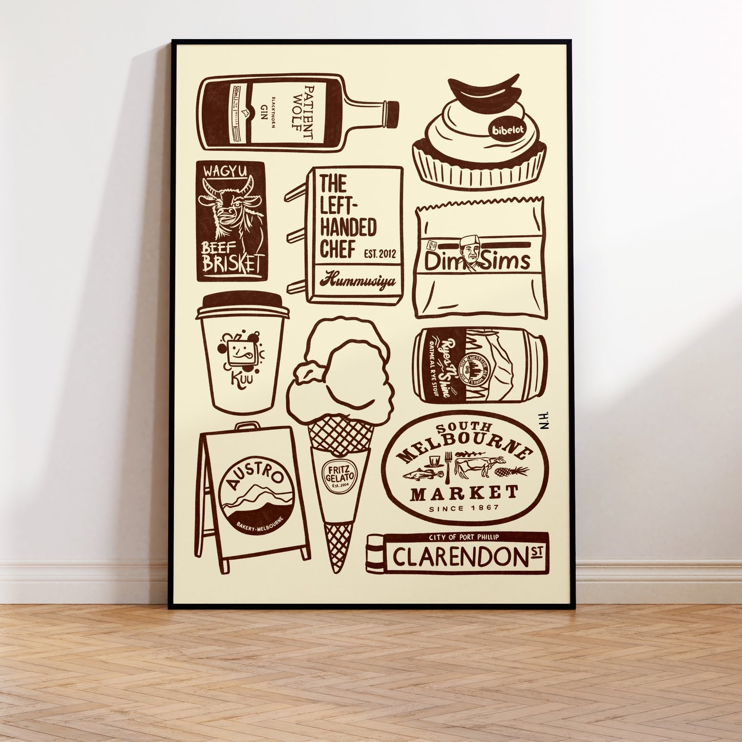 The South Melbourne Icons Print