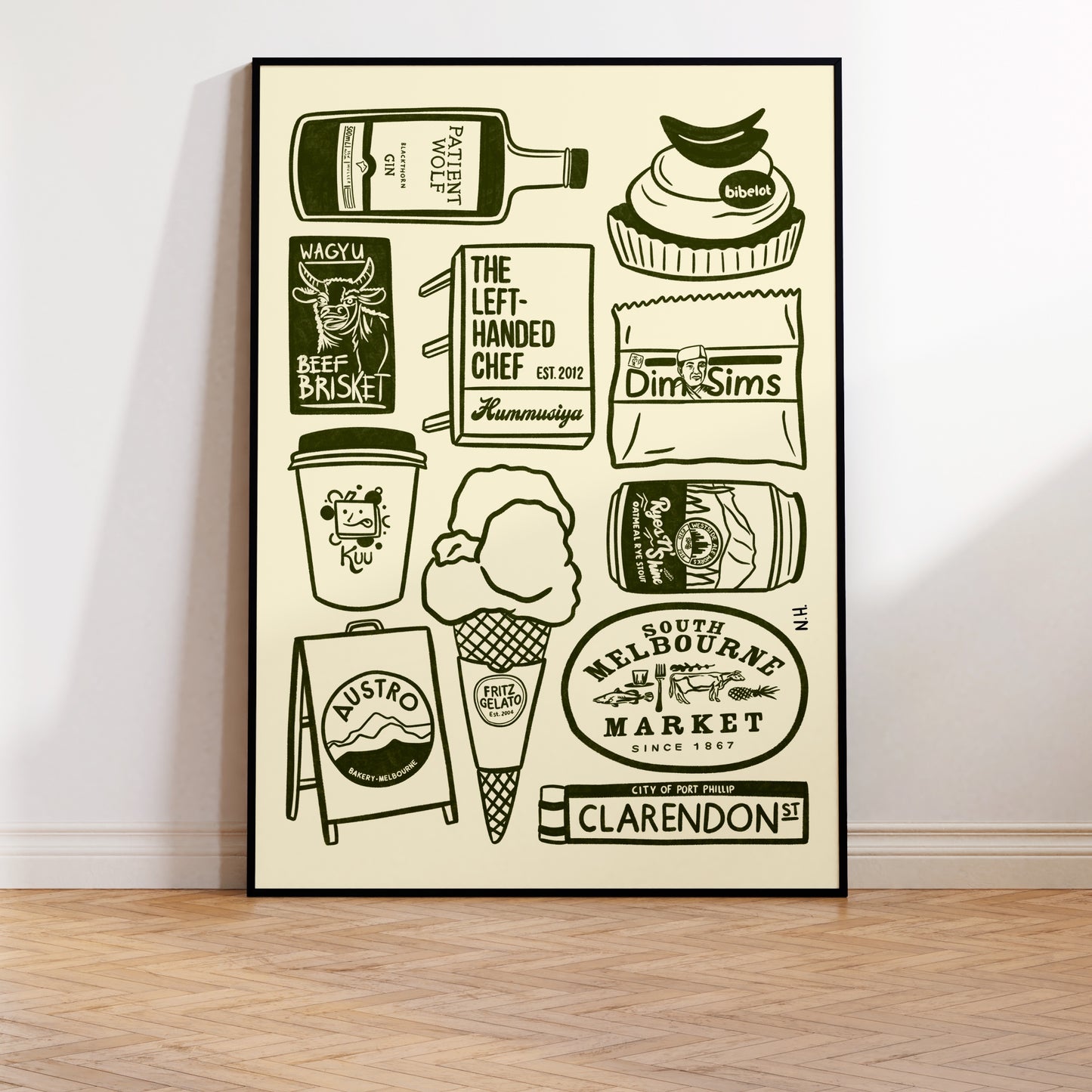 The South Melbourne Icons Print