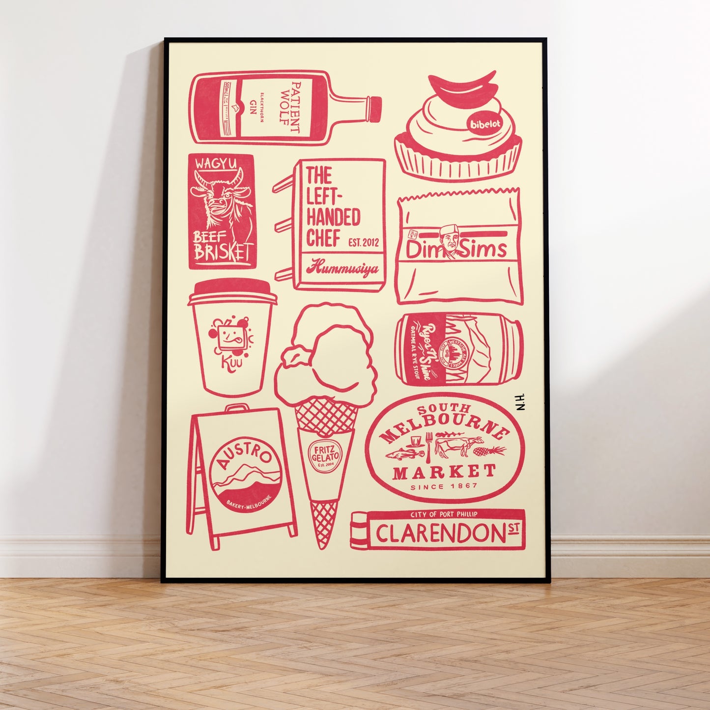 The South Melbourne Icons Print