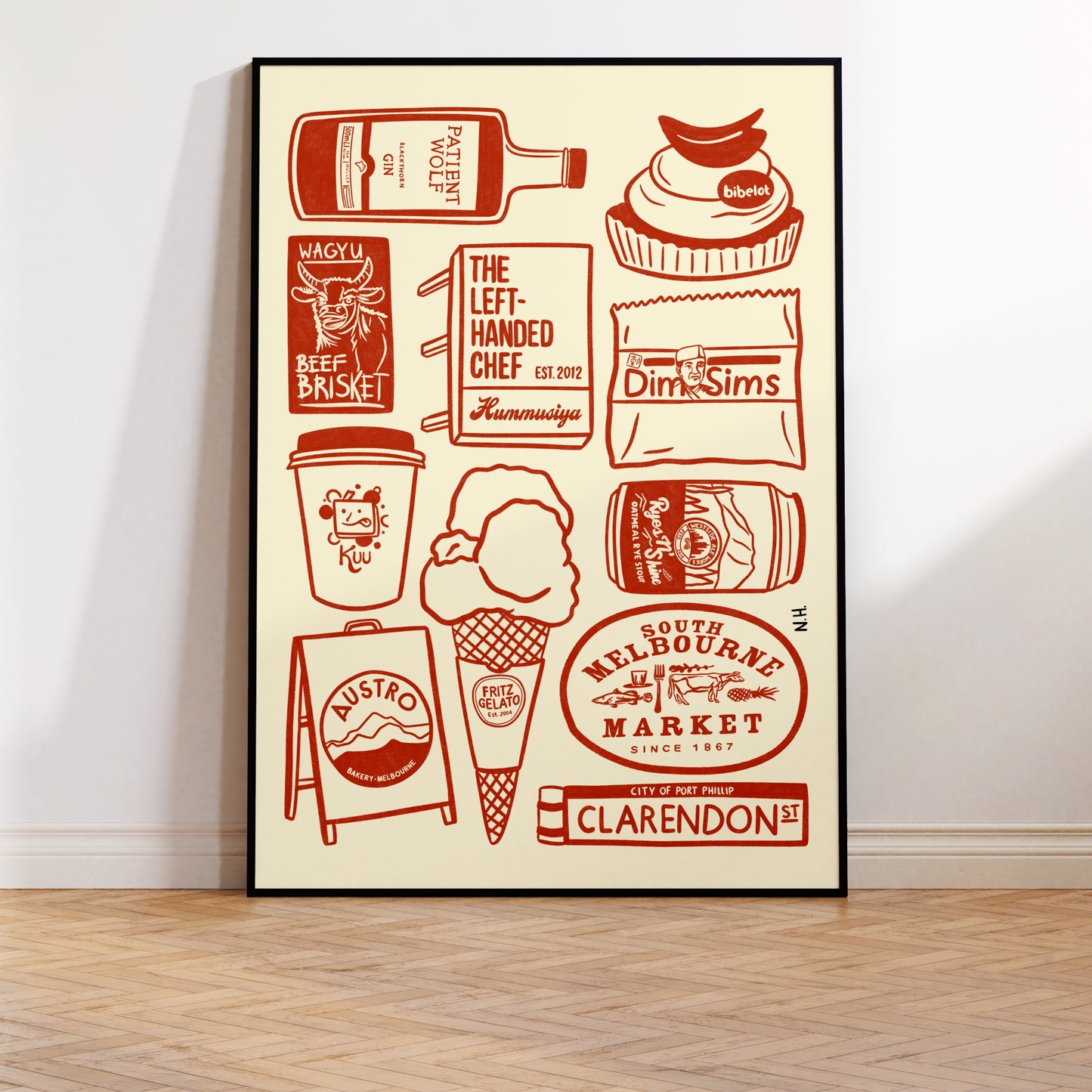 The South Melbourne Icons Print