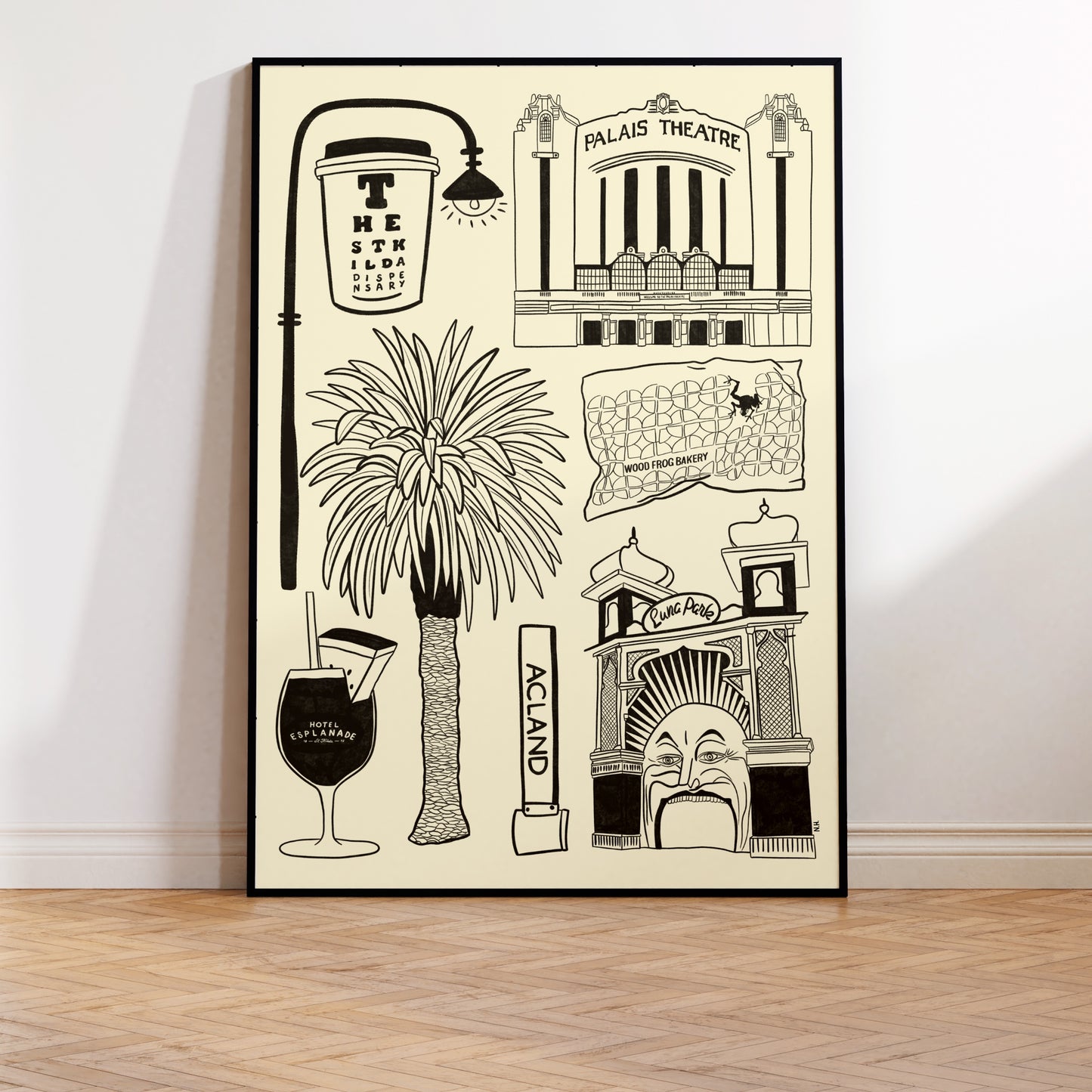The St Kilda Icons Print