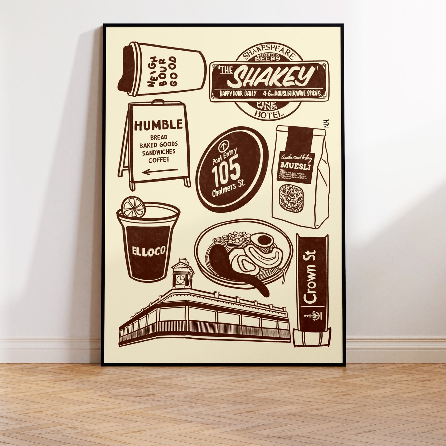 The Surry Hills Icons Print