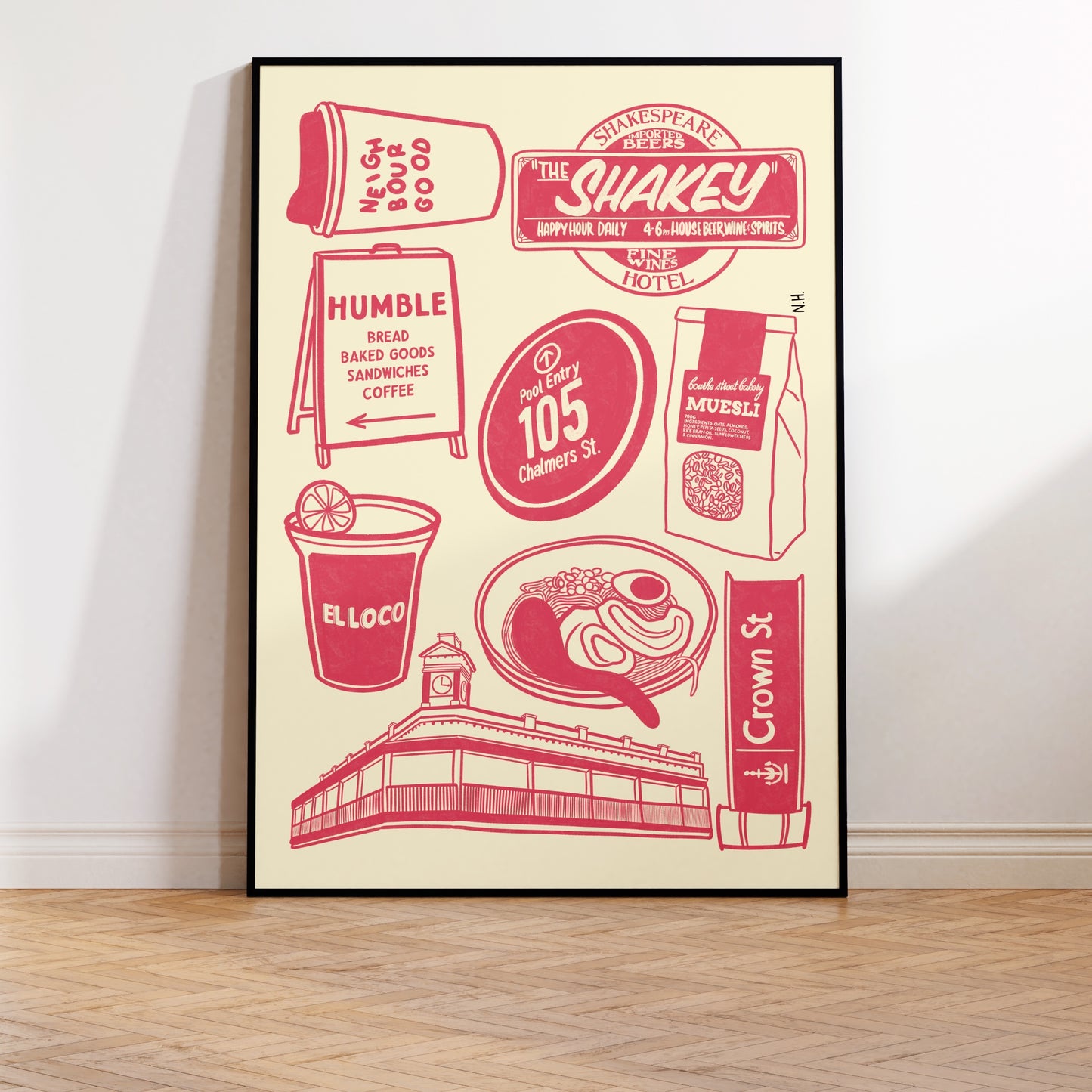 The Surry Hills Icons Print