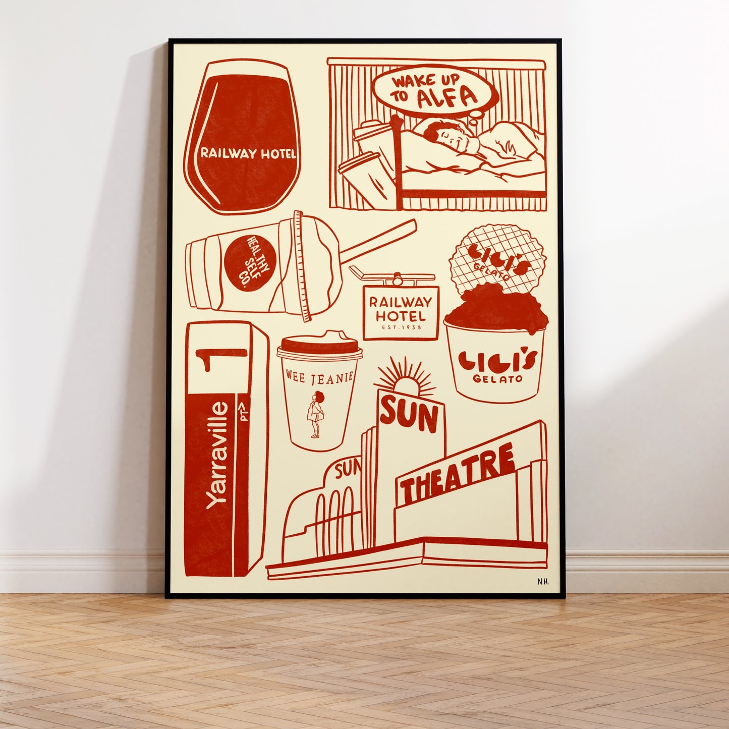 The Yarraville Icons Print