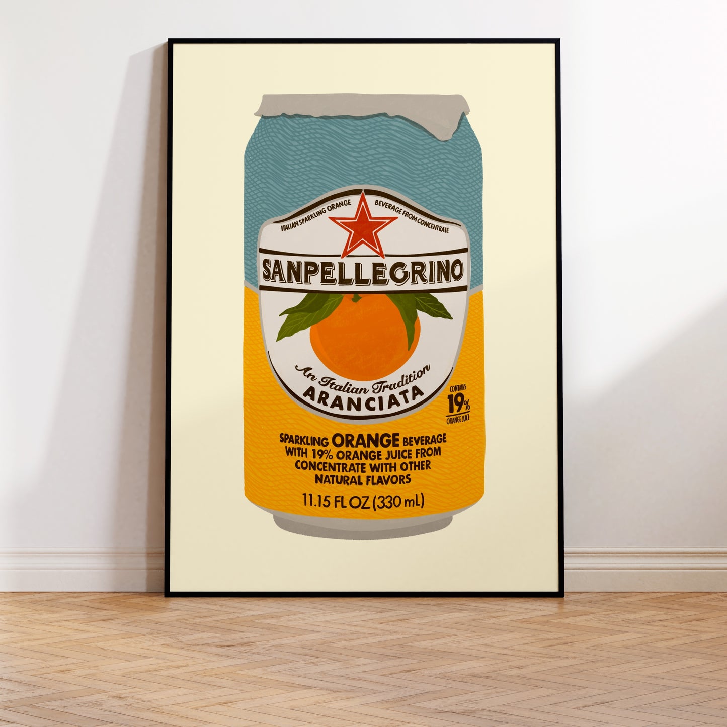 The Orange San Pellegrino Print