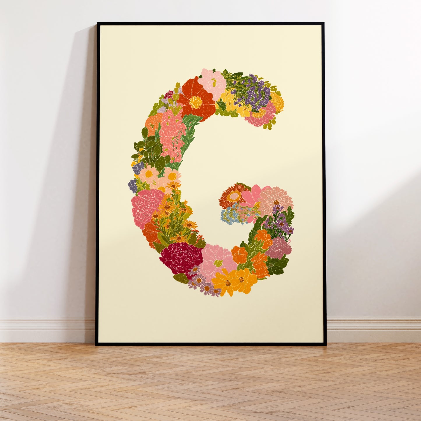 The Floral Letter G Print