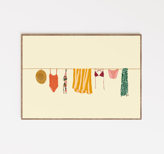 The Clothesline Print