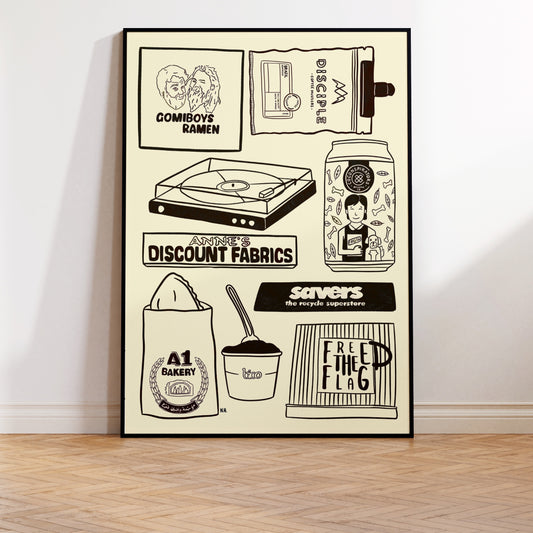 The Brunswick Icons Print