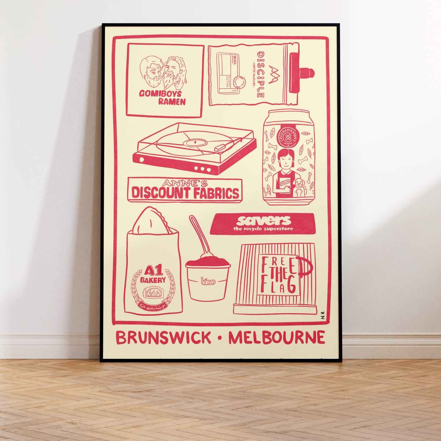 The Brunswick Icons Print (Subtitled)