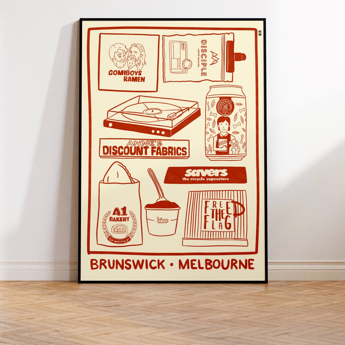 The Brunswick Icons Print (Subtitled)