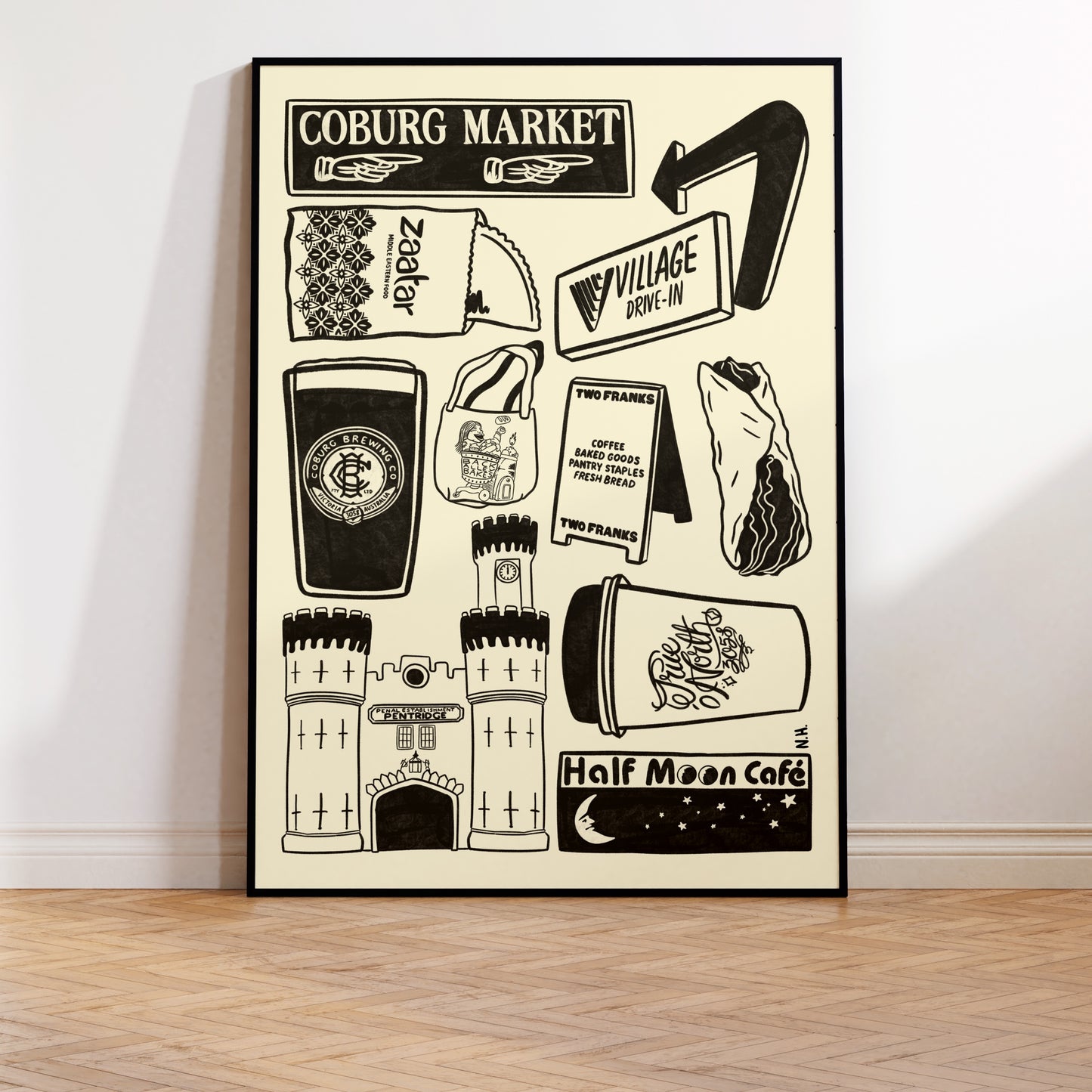 The Coburg Icons Print