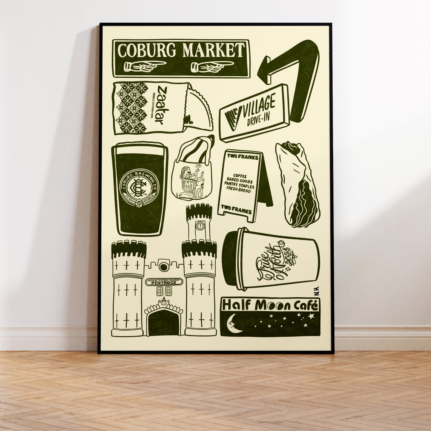 The Coburg Icons Print