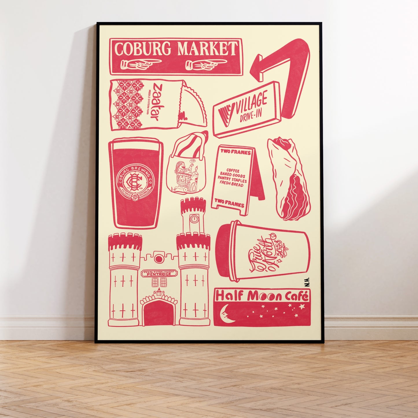 The Coburg Icons Print