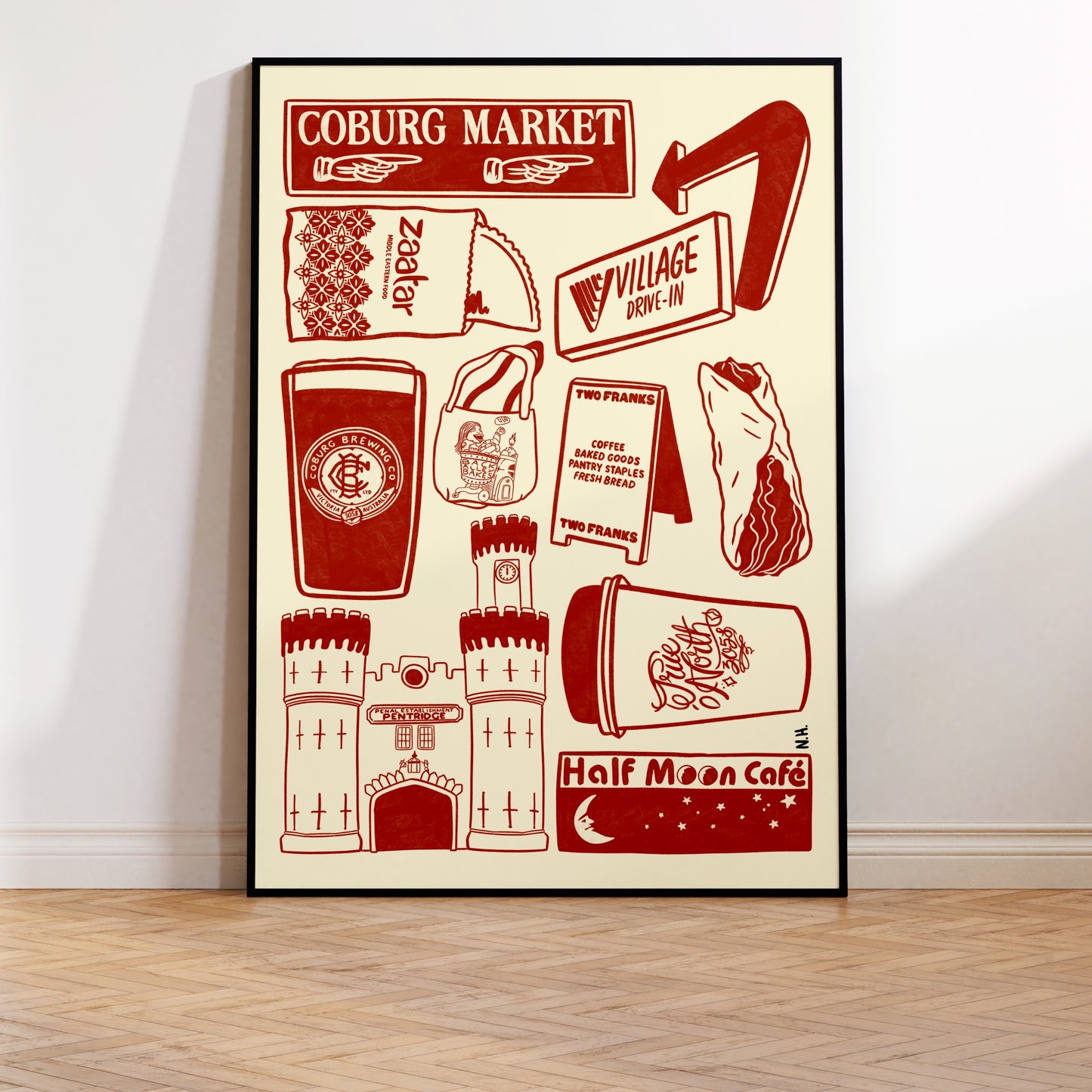 The Coburg Icons Print