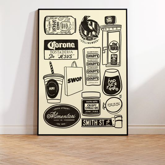 The Collingwood Icons Print
