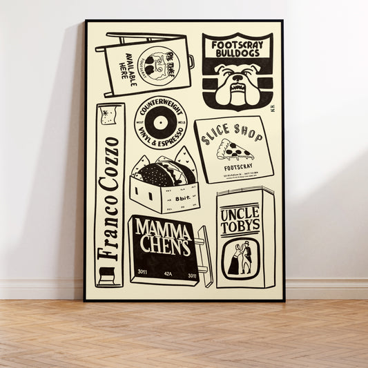 The Footscray Icons Print