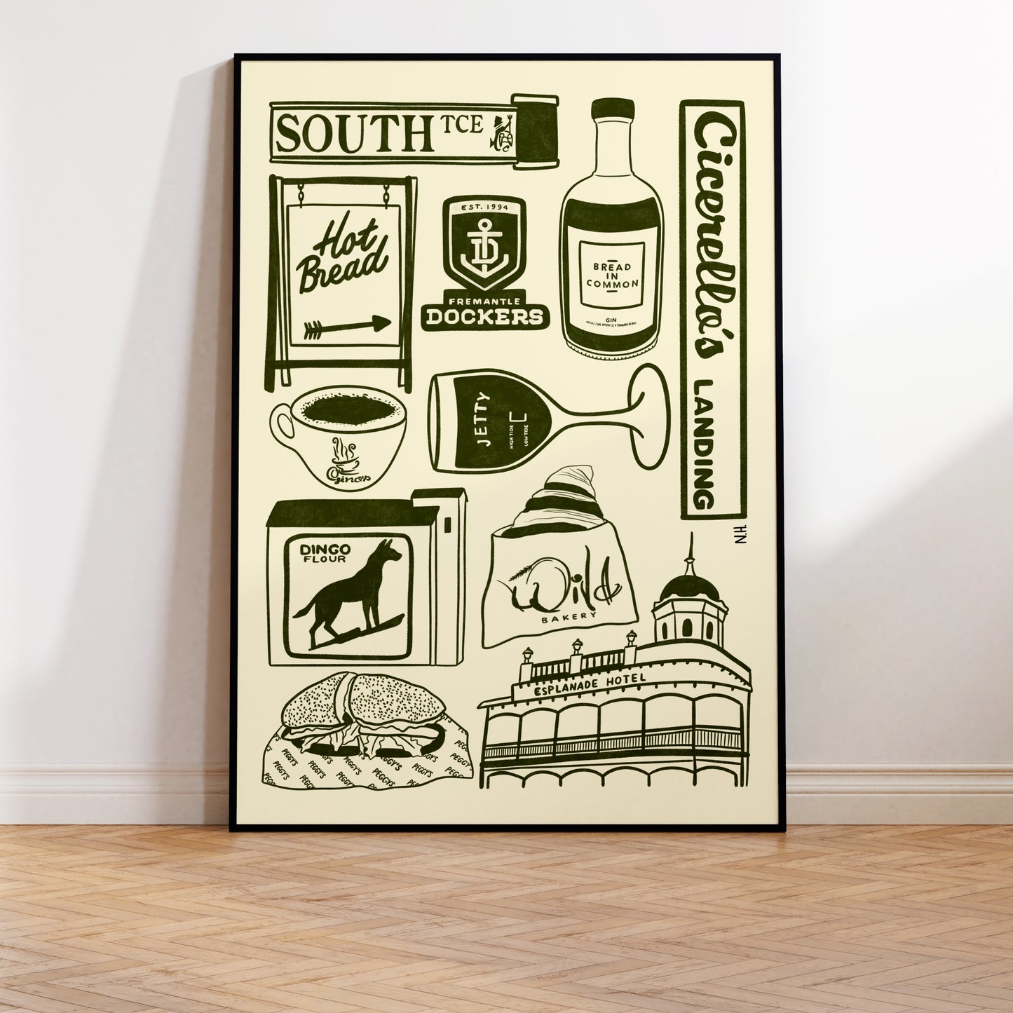 The Fremantle Icons Print