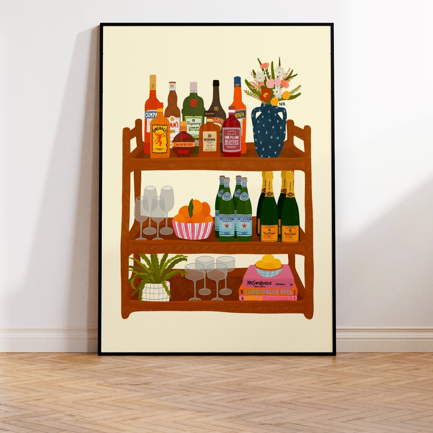 The Bar Cart Print