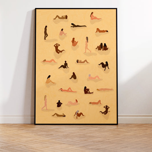 The Nude Beach Print