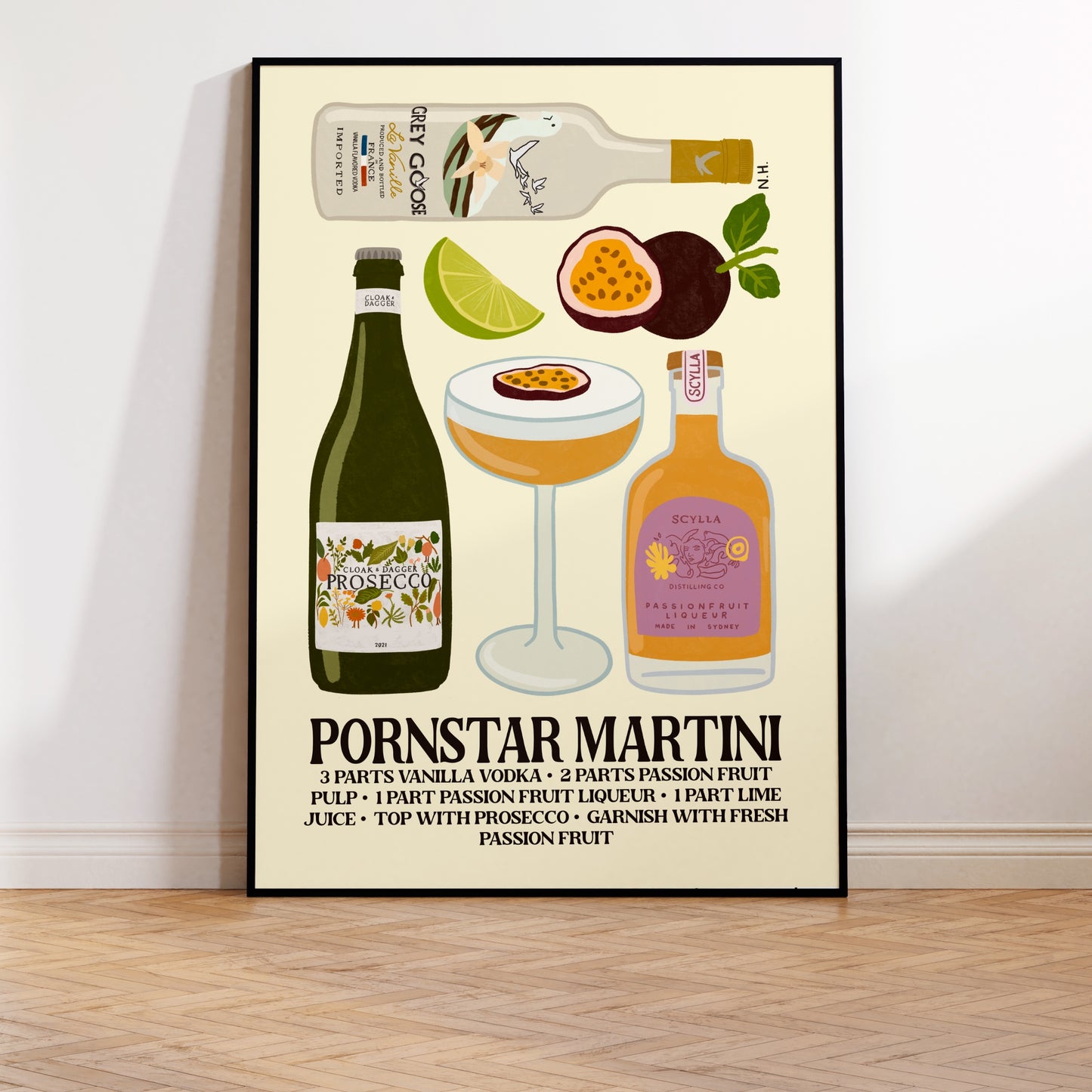 The Pornstar Martini Print