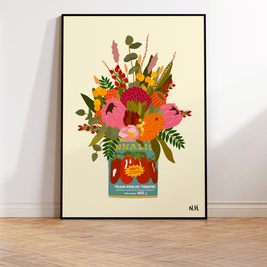 The Tomato Tin Vase Print