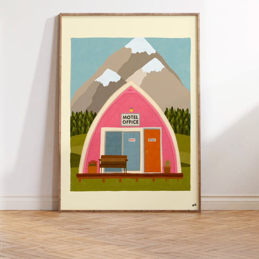 The Motel Office Print