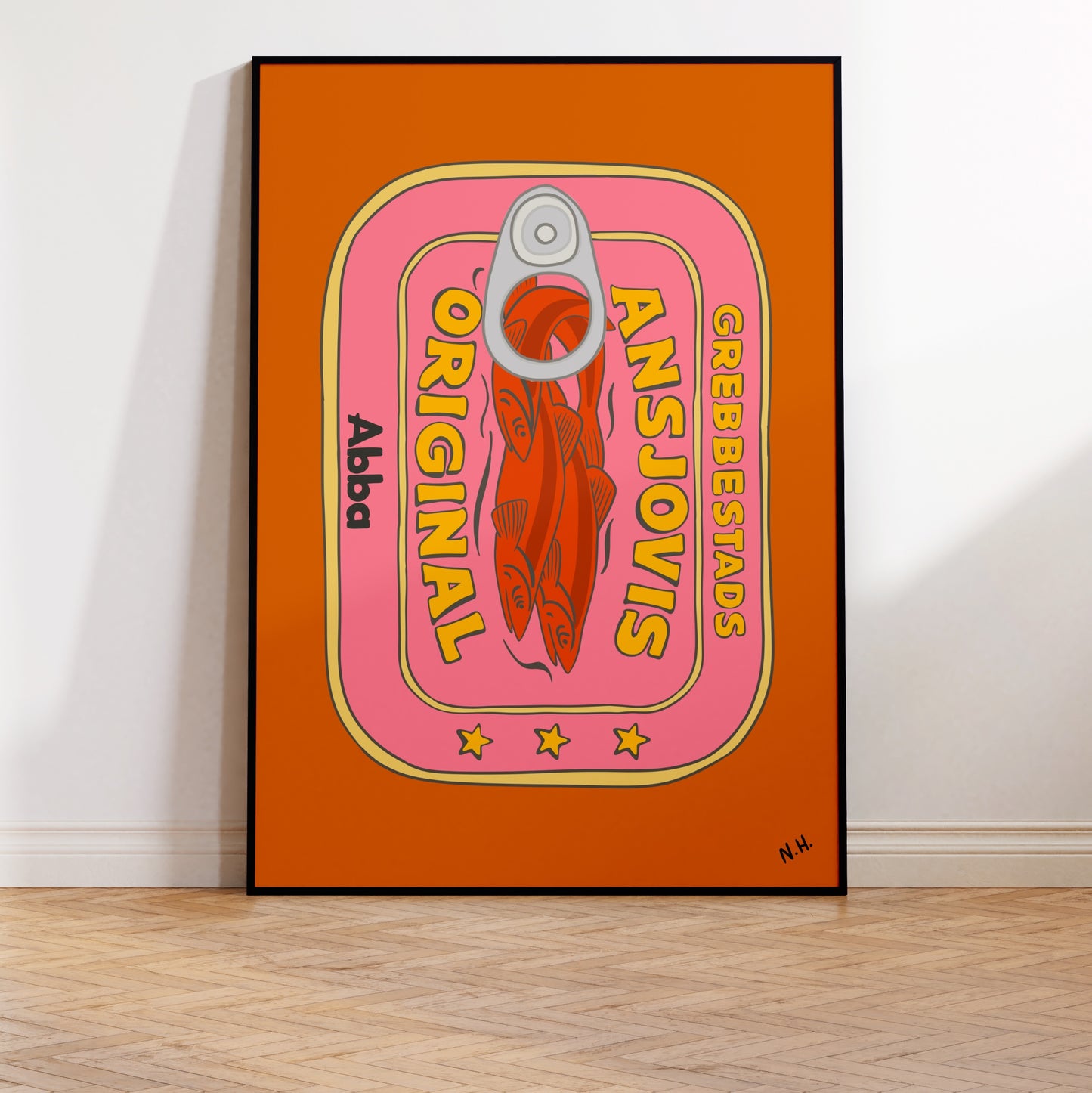 The Orange Anchovies Print