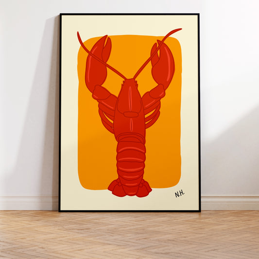 The Mustard Lobster Print