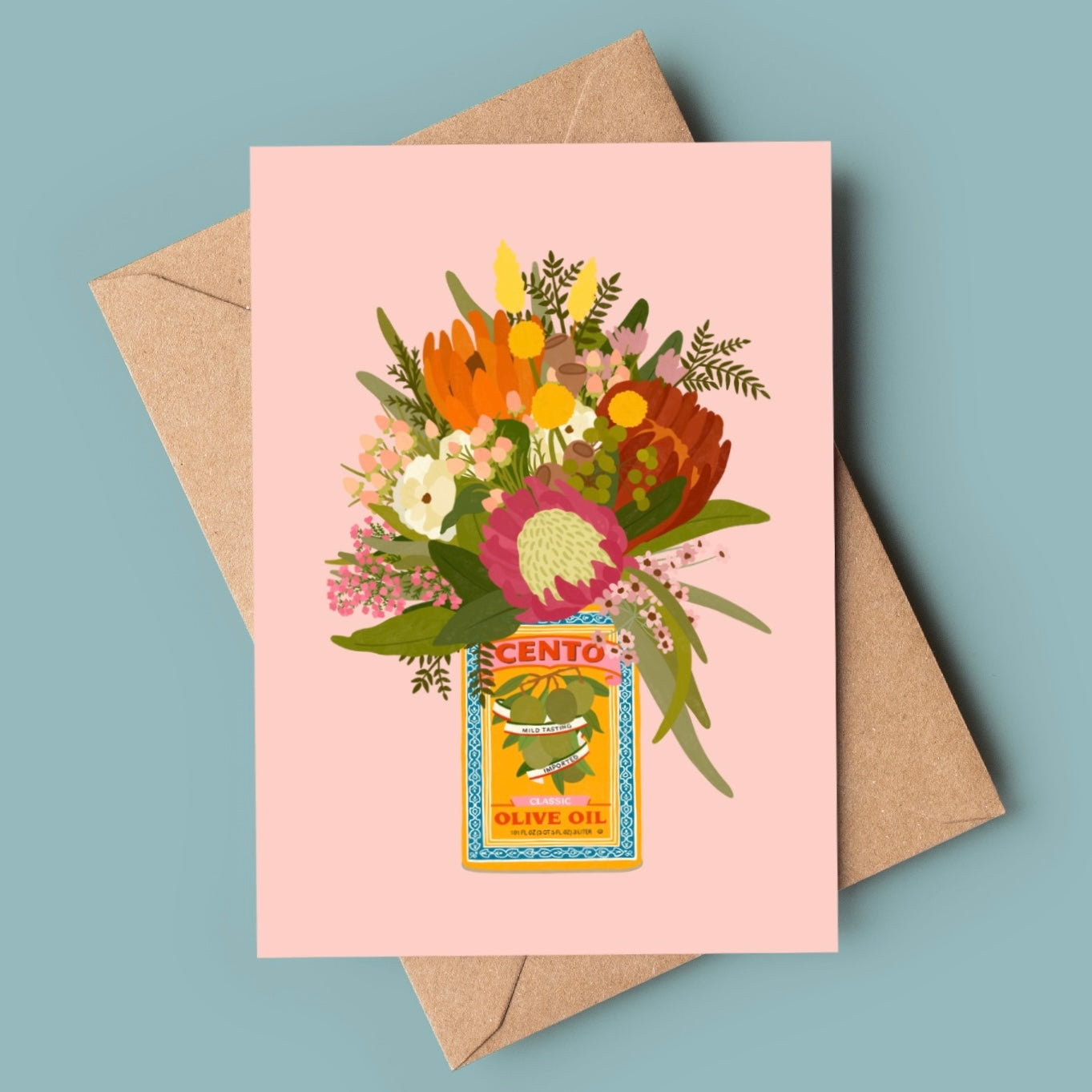 The Olive Oil Vase Card 10 pack